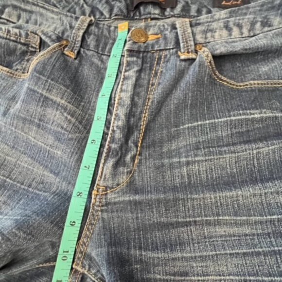 Seven7 Jeans Womens 10 Bootcut Dark Wash Denim Blue Stretch Casual Relaxed EUC - Picture 10 of 13